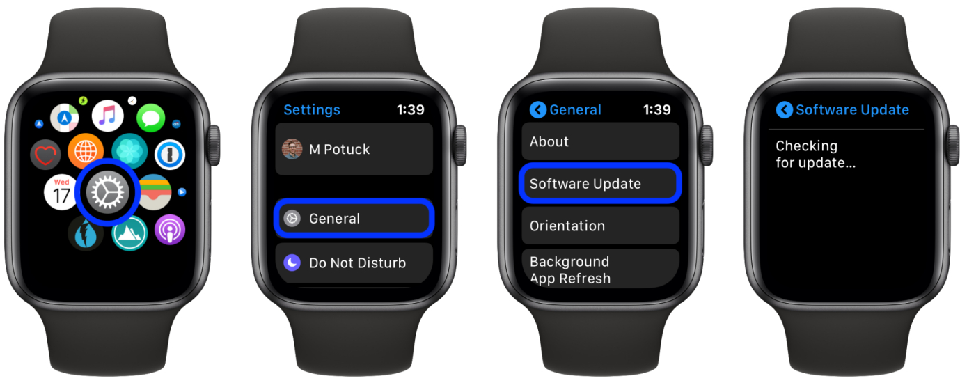 apple watch software updates