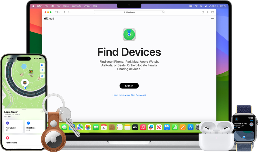 icloud find apple devices