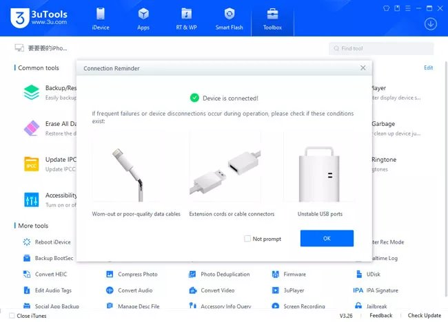 使用 USB 將 iPhone 與電腦連接