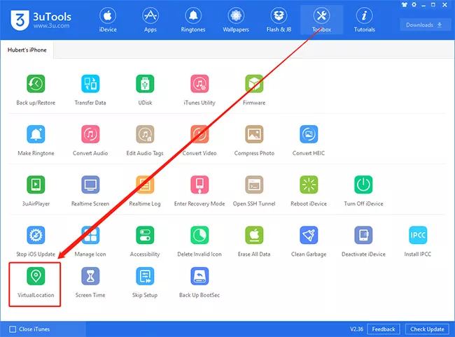 使用3uTools进行定位修改