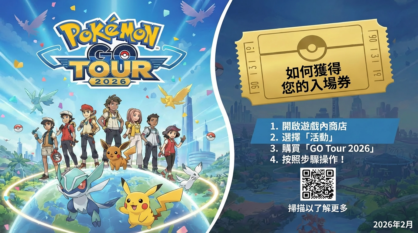 如何購買 Pokémon GO Tour 2026 入場券