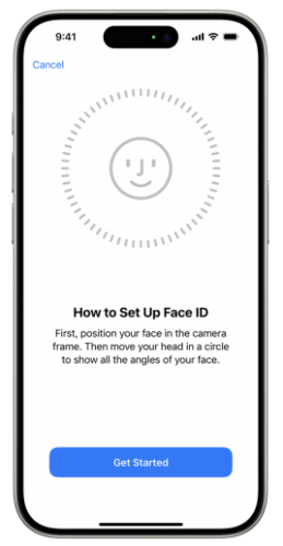 iphone set up face ID