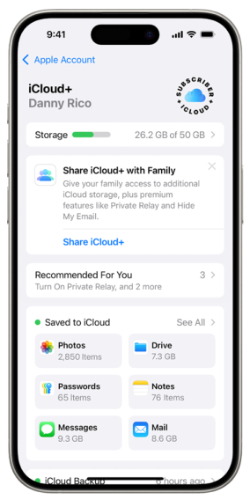icloud interface