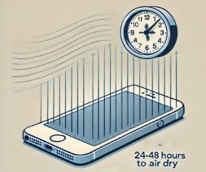 iPhone placed in a ventilated area