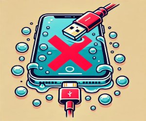 dont charge iPhone with water 