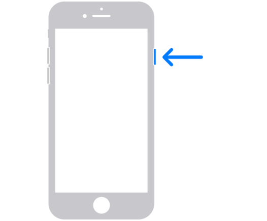 iPhone 6、7、8 或 SE（第 2 代或第 3 代）重啟操作步驟