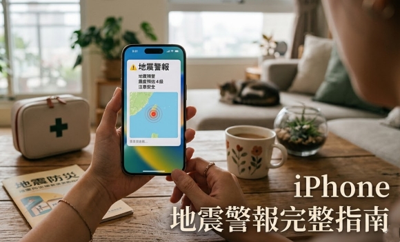 iPhone 地震警報示意