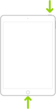 iPad (配備主頁按鈕Home鍵)，強制關機操作