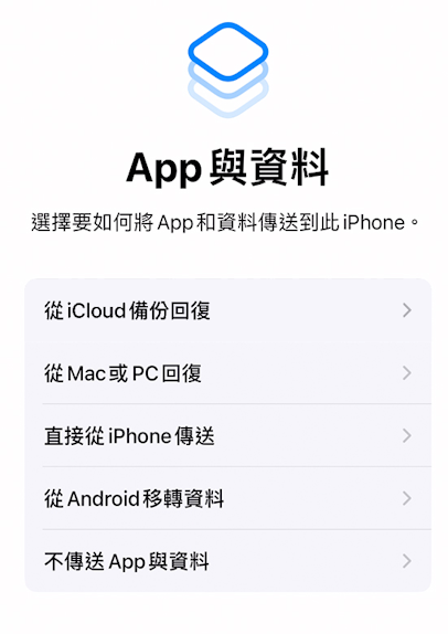 iOS快速開始功能