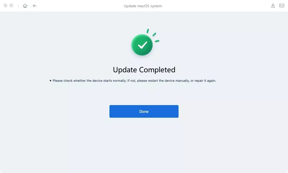 UltFone iOS 系統修復大師，升級完成