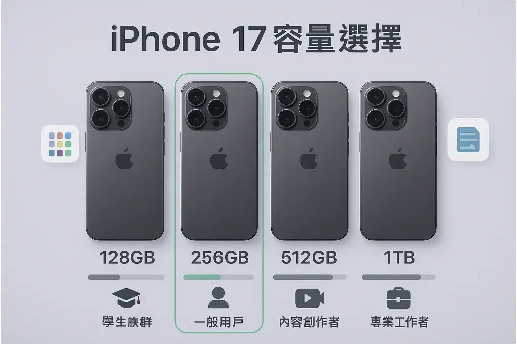 iPhone 17 Pro儲存空間有多大