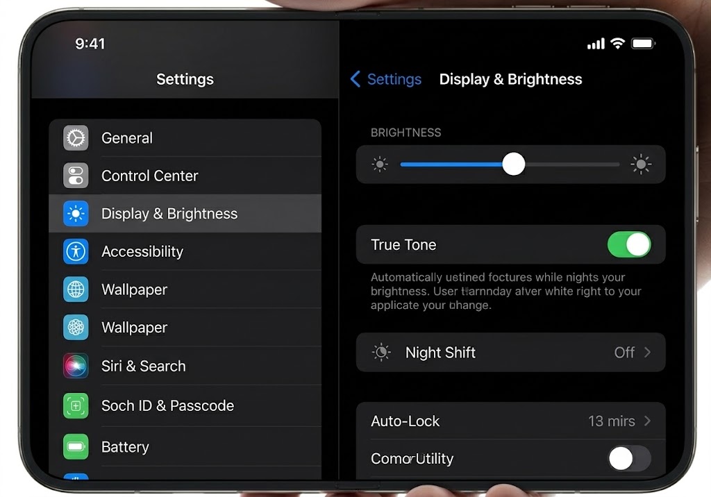 iPhone Duo 調整螢幕相關設定