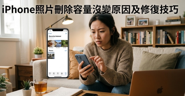 iPhone 照片刪除容量沒變