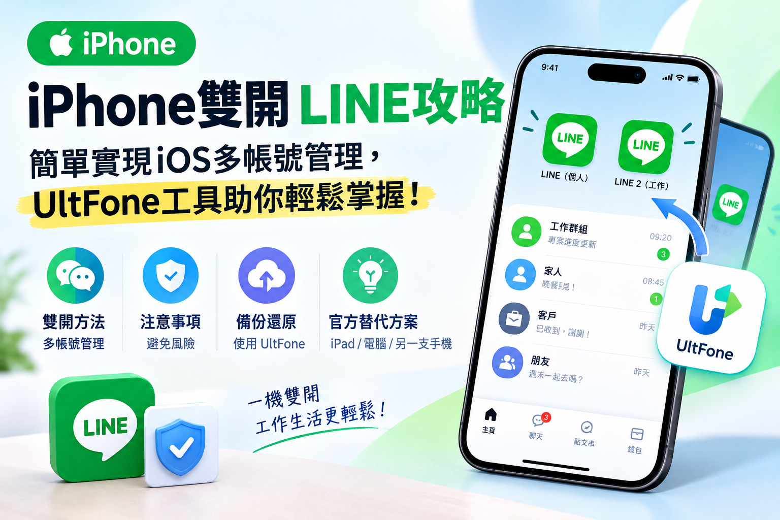 iPhone雙開 LINE攻略示意图