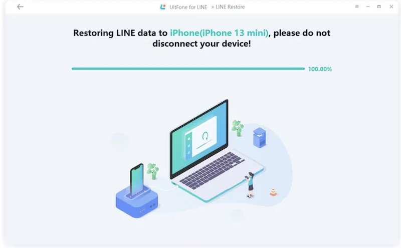 UltFone for LINE,還原LINE備份