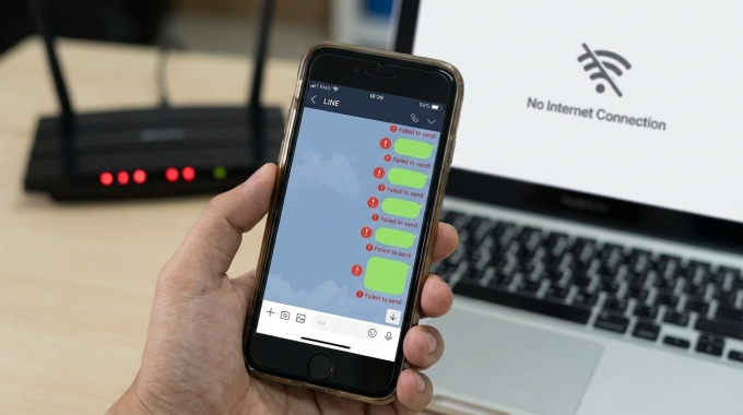 LINE 突然不能傳訊息