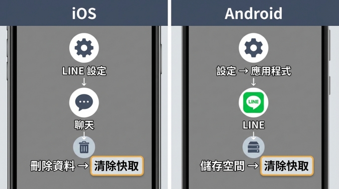 清除 LINE 快取