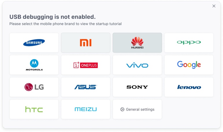 UltFone Phone Transfer,選擇手機品牌