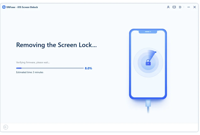 UltFone Toolkit - iOS 螢幕解鎖工具,開始移除