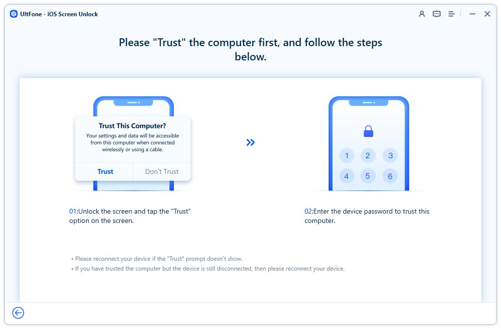 UltFone Toolkit - iOS 螢幕解鎖，設備信任電腦