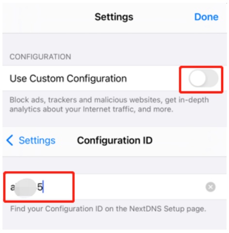 開啟使用自訂配置