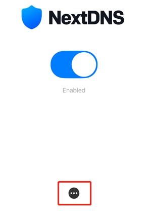 點選 NextDNS 三個點按鈕